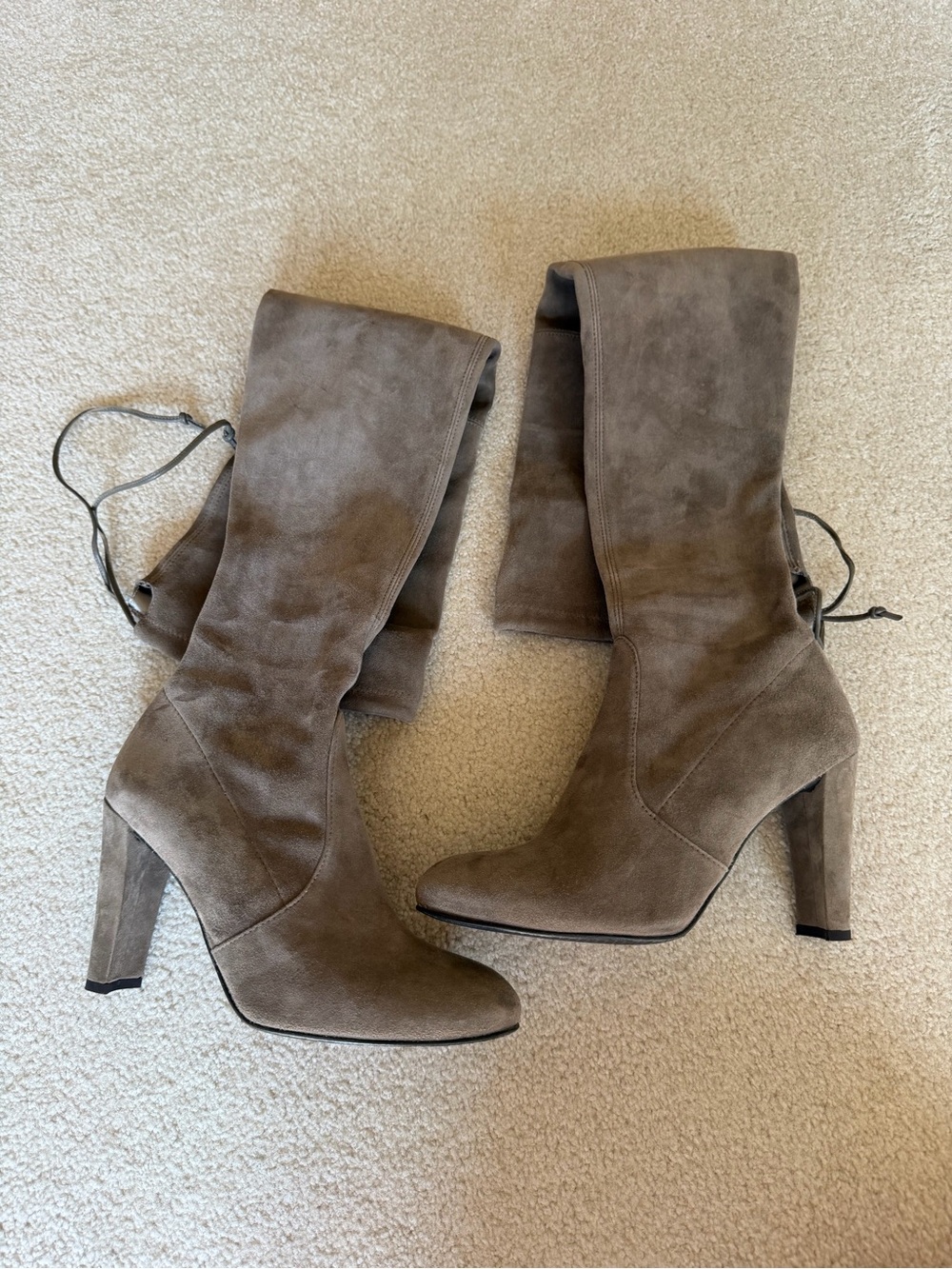 Stuart Weitzman Highland Stretch Over the Knee Suede Boots size 7.5/37.5